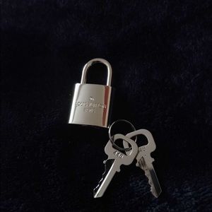 Louis Vuitton Silver Lock and Key